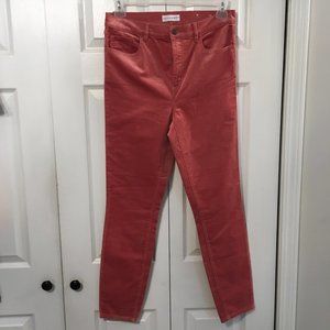 Loft Made And loved Salmon Skinny Jeans